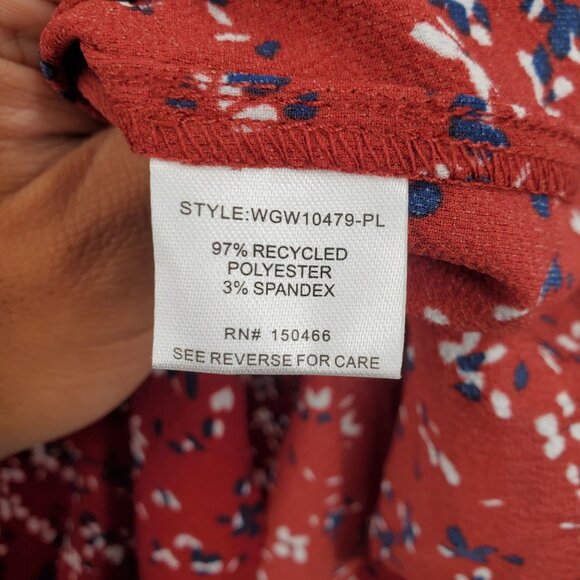 41 Hawthorn Morey Split Neck Short Sleeve Blouse Top Women Size Plus 2X NWT - Picture 6 of 12